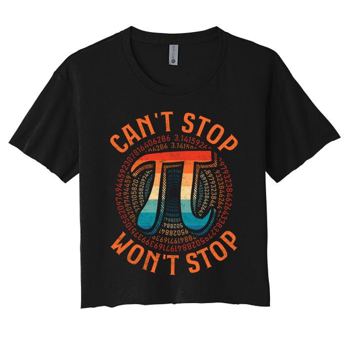 CAN'T STOP WON'T STOP PI DAY 3 Crop Top