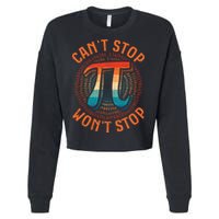 CAN'T STOP WON'T STOP PI DAY 3 Cropped Pullover Crew