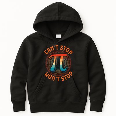 CAN'T STOP WON'T STOP PI DAY 3 Kids Hoodie