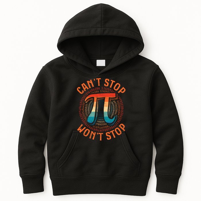 CAN'T STOP WON'T STOP PI DAY 3 Kids Hoodie