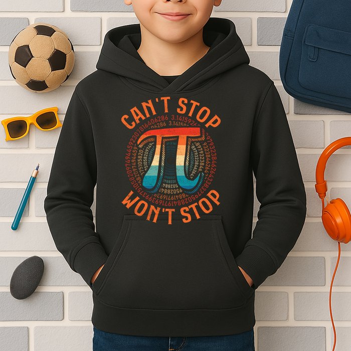 CAN'T STOP WON'T STOP PI DAY 3 Kids Hoodie