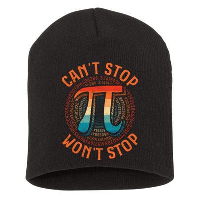 CAN'T STOP WON'T STOP PI DAY 3 Short Acrylic Beanie
