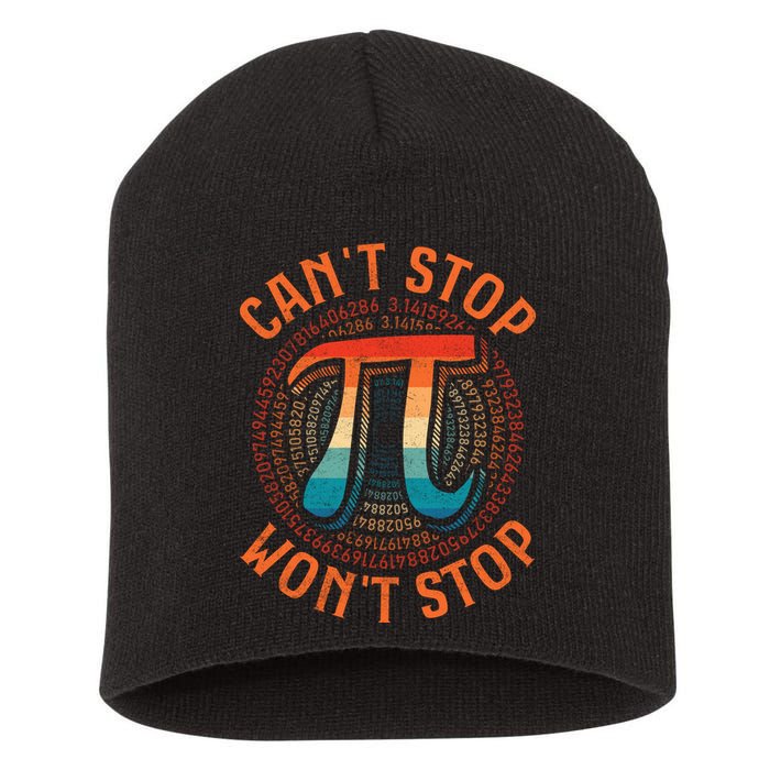 CAN'T STOP WON'T STOP PI DAY 3 Short Acrylic Beanie