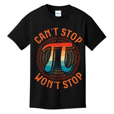 CAN'T STOP WON'T STOP PI DAY 3 Kids T-Shirt