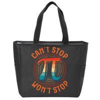CAN'T STOP WON'T STOP PI DAY 3 Zip Tote Bag