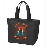CAN'T STOP WON'T STOP PI DAY 3 Zip Tote Bag