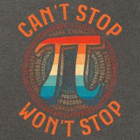 CAN'T STOP WON'T STOP PI DAY 3 Cotton Canvas Backpack