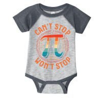 CAN'T STOP WON'T STOP PI DAY 3 Infant Baby Jersey Bodysuit