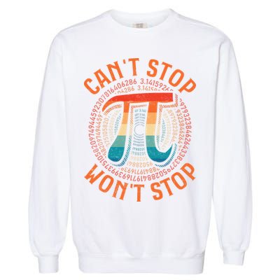 CAN'T STOP WON'T STOP PI DAY 3 Garment-Dyed Sweatshirt