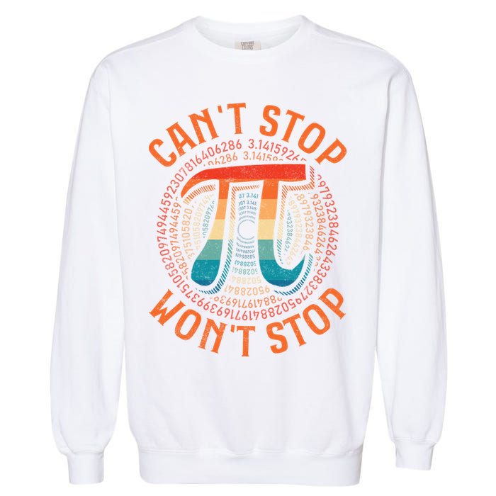 CAN'T STOP WON'T STOP PI DAY 3 Garment-Dyed Sweatshirt