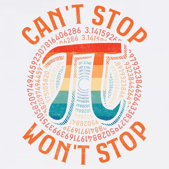 CAN'T STOP WON'T STOP PI DAY 3 Garment-Dyed Sweatshirt