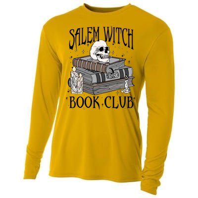 Cool Salem Witch Book Club Book Lovers Spooky Halloween Gift Cooling Performance Long Sleeve Crew