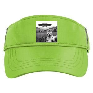 Cat Selfie With Alien Ufo Funny Cat Gifts Adult Drive Performance Visor