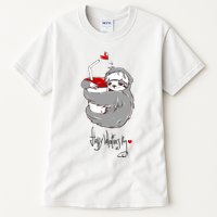 Cute Sloth With Cup Happy Valentines Day Tall T-Shirt