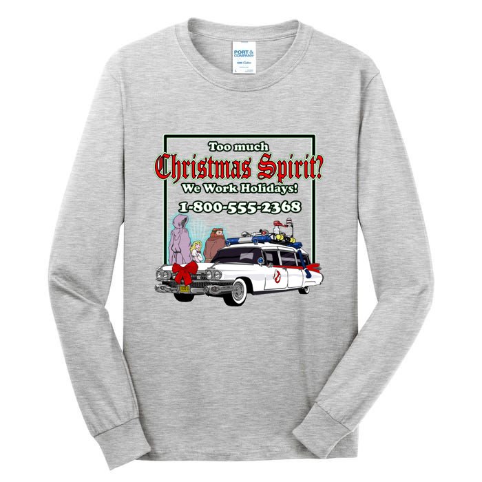 Christmas Shirt Who You Gonna Carol Shirt Tall Long Sleeve T-Shirt