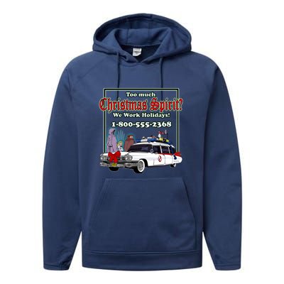 Christmas Shirt Who You Gonna Carol Shirt Performance Fleece Hoodie