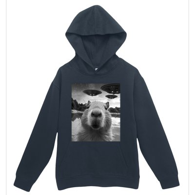 Capybara Selfie With Ufos Weird Urban Pullover Hoodie