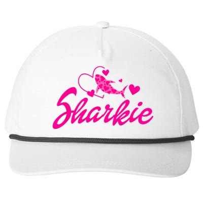 Cute Shark Womens Kids Funny Shark Snapback Five-Panel Rope Hat