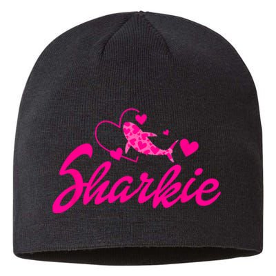 Cute Shark Womens Kids Funny Shark Sustainable Beanie