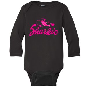 Cute Shark Womens Kids Funny Shark Baby Long Sleeve Bodysuit