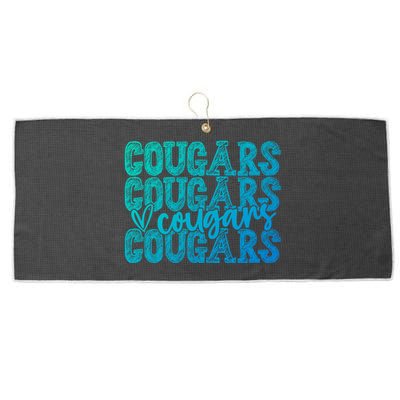 Cougars Spirit Wear Game Day School Mascot Sport Fan Team Gift Large Microfiber Waffle Golf Towel