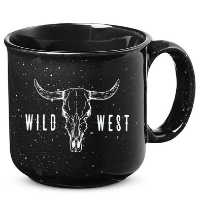 Cow Skull Wild West 15oz Campfire Ceramic Mug
