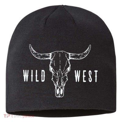 Cow Skull Wild West Sustainable Beanie