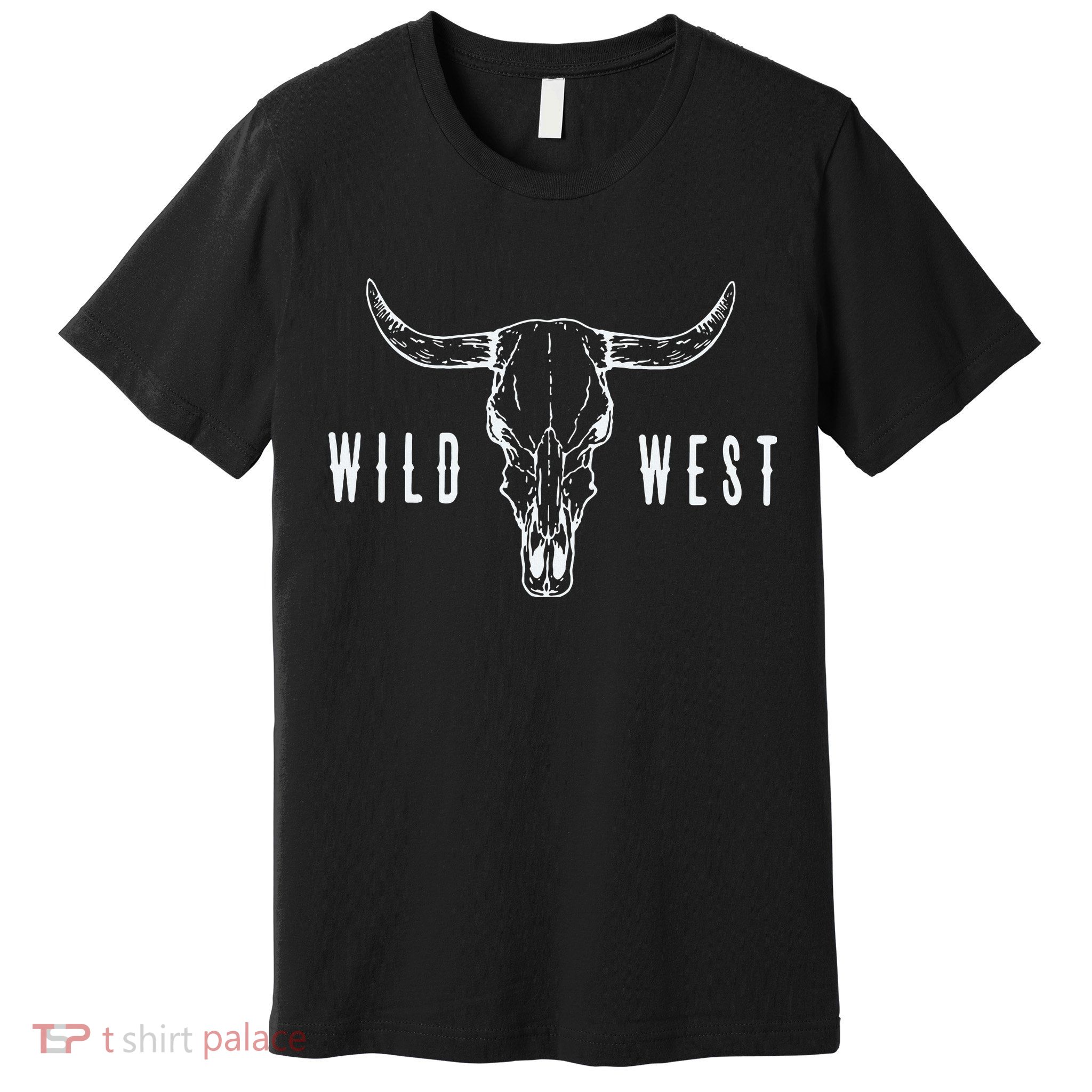 Cow Skull Wild West Premium T-Shirt