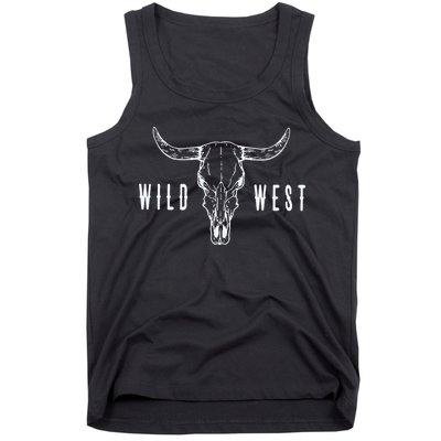 Cow Skull Wild West Tank Top