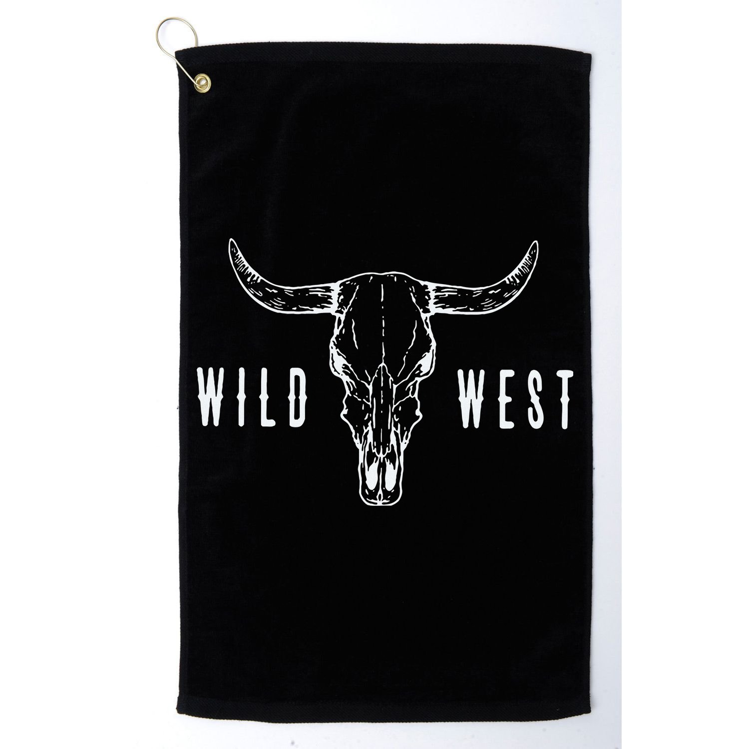 Cow Skull Wild West Golf Towel