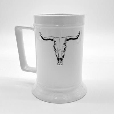 Cow Skull Western Funny Cow Farmer Gift Beer Stein