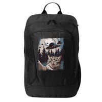 Cat Selfie With Ufo Alien Funny Cat Graphic City Backpack