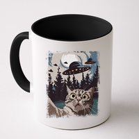 Cat Selfie With Ufo Alien Funny Cat Graphic Mug