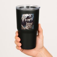 Cat Selfie With Ufo Alien Funny Cat Graphic Tumbler