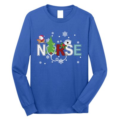 Christmas Stethoscope Xmas Tree Merry Christmas Nurse Gift Long Sleeve Shirt