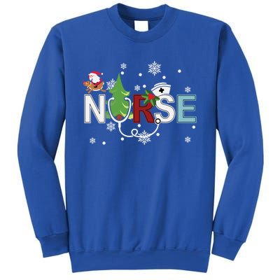 Christmas Stethoscope Xmas Tree Merry Christmas Nurse Gift Sweatshirt