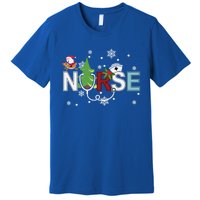 Christmas Stethoscope Xmas Tree Merry Christmas Nurse Gift Premium T-Shirt