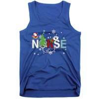 Christmas Stethoscope Xmas Tree Merry Christmas Nurse Gift Tank Top