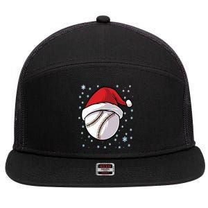 Christmas Santa Xmas Baseball Gift 7 Panel Mesh Trucker Snapback Hat