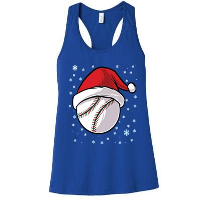 Christmas Santa Xmas Baseball Gift Women's Racerback Tank