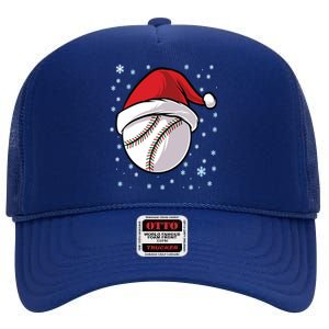 Christmas Santa Xmas Baseball Gift High Crown Mesh Back Trucker Hat