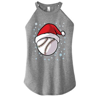 Christmas Santa Xmas Baseball Gift Women’s Perfect Tri Rocker Tank