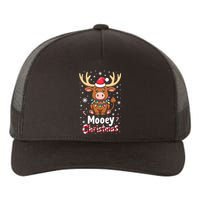 Christmas Santa Xmas Gift Merry Christmas Highland Cow Mooey Yupoong Adult 5-Panel Trucker Hat