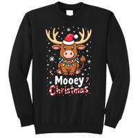 Christmas Santa Xmas Gift Merry Christmas Highland Cow Mooey Sweatshirt