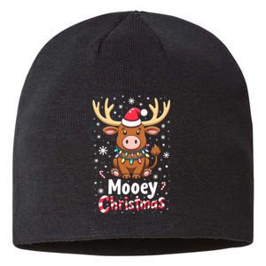 Christmas Santa Xmas Gift Merry Christmas Highland Cow Mooey Sustainable Beanie