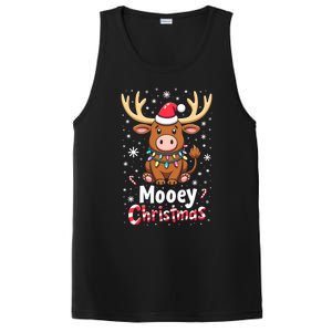 Christmas Santa Xmas Gift Merry Christmas Highland Cow Mooey PosiCharge Competitor Tank