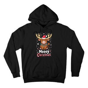 Christmas Santa Xmas Gift Merry Christmas Highland Cow Mooey Tall Hoodie