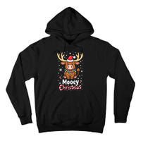 Christmas Santa Xmas Gift Merry Christmas Highland Cow Mooey Tall Hoodie