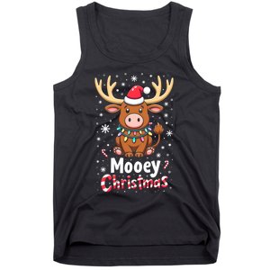 Christmas Santa Xmas Gift Merry Christmas Highland Cow Mooey Tank Top