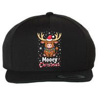 Christmas Santa Xmas Gift Merry Christmas Highland Cow Mooey Wool Snapback Cap